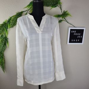 Bananna Republic Ivory Long Sleeve Tunic